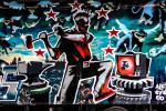 Volvo FL6 Turbo Zone Truck Art Car by Banksy 1988 года